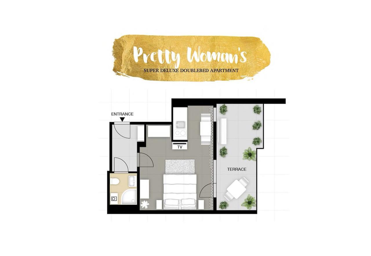 Pretty Woman S Studio With Terrace & Air Condition Apartment Prag